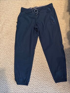 Motionwear Navy Jogger Sweatpants with Drawcord